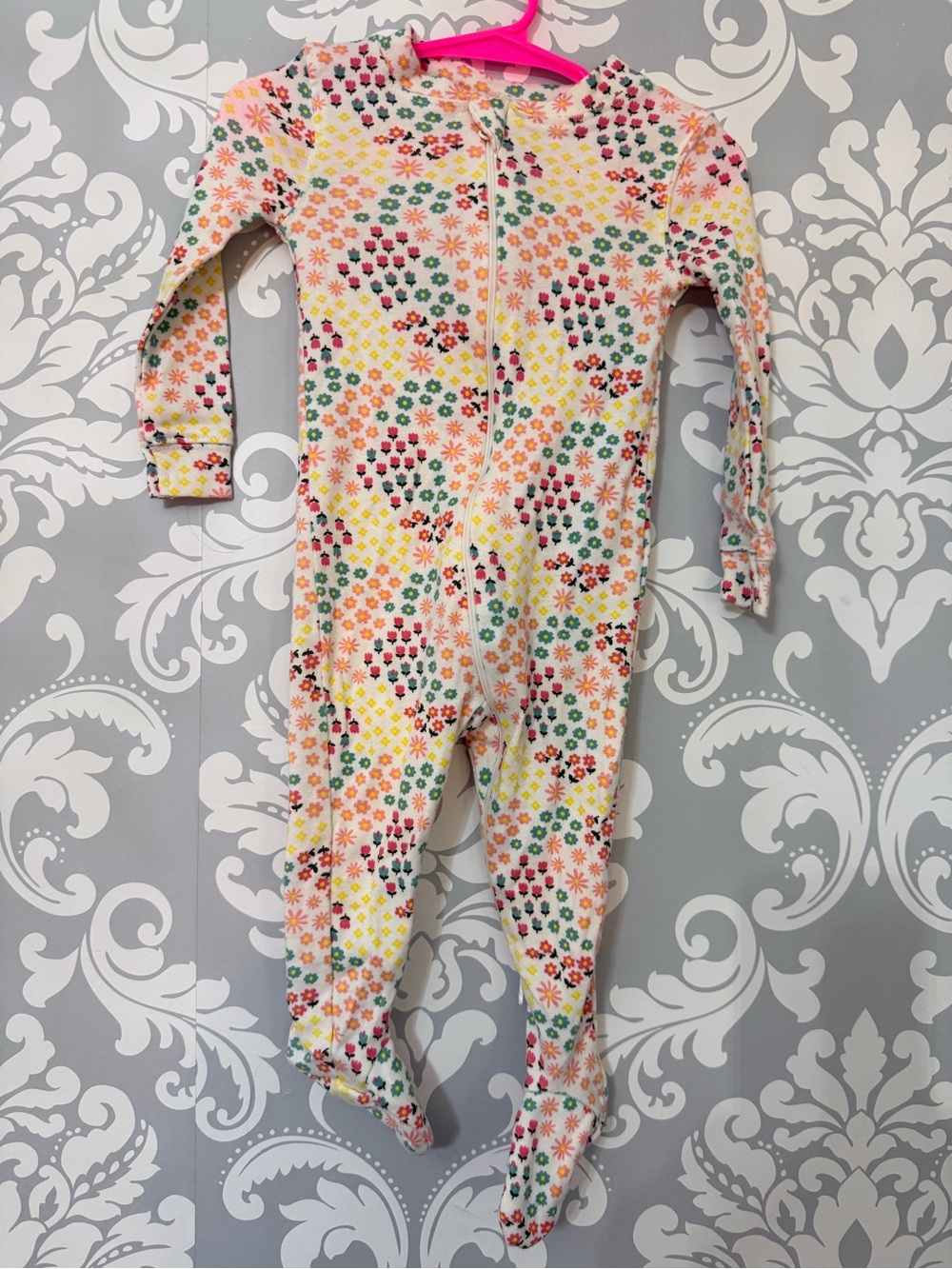 💫10/$25 • Rise Little Earthling Floral Organic Cotton Footed Sleeper